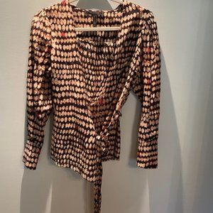 BCBG wrap blouse